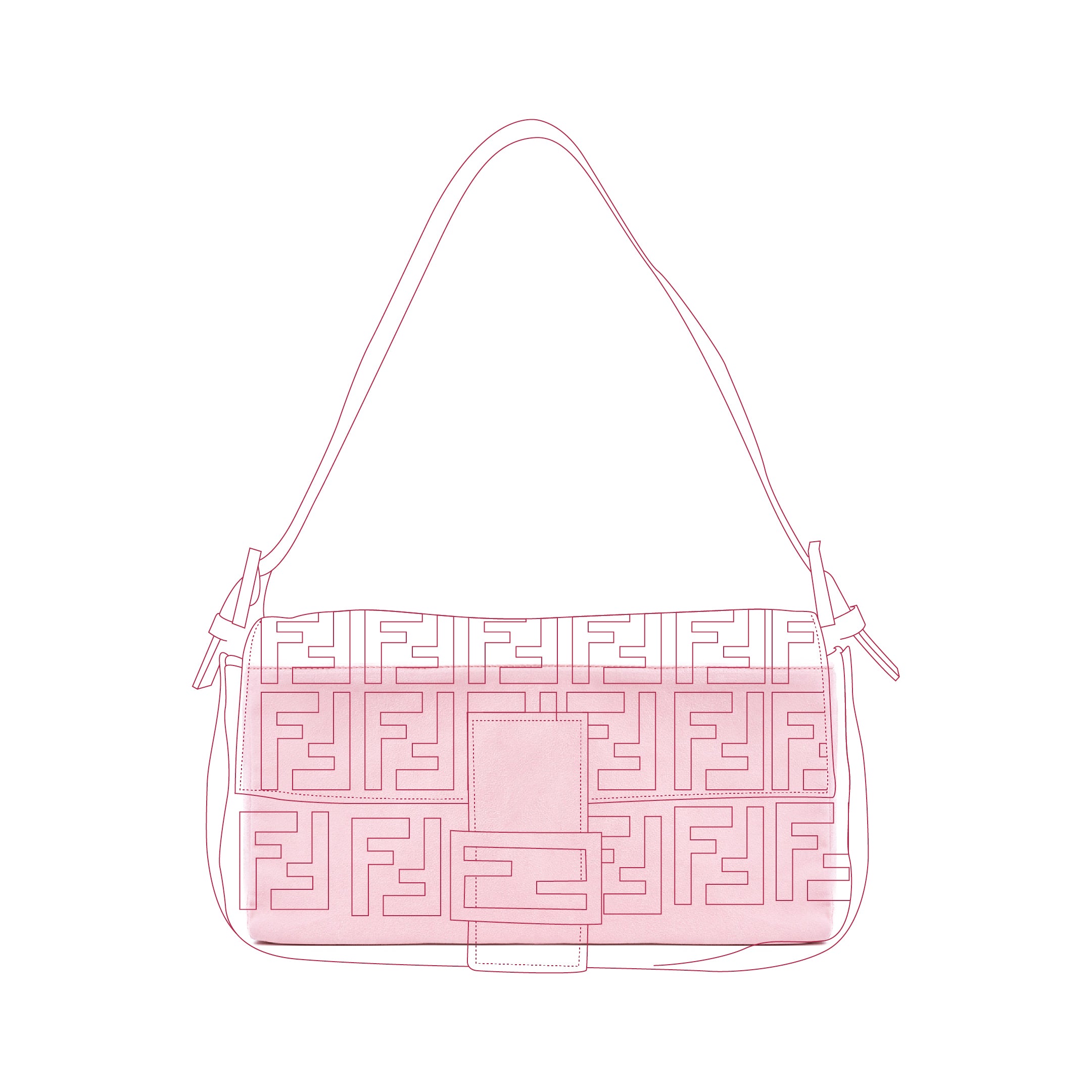 Organizer per Fendi Baguette