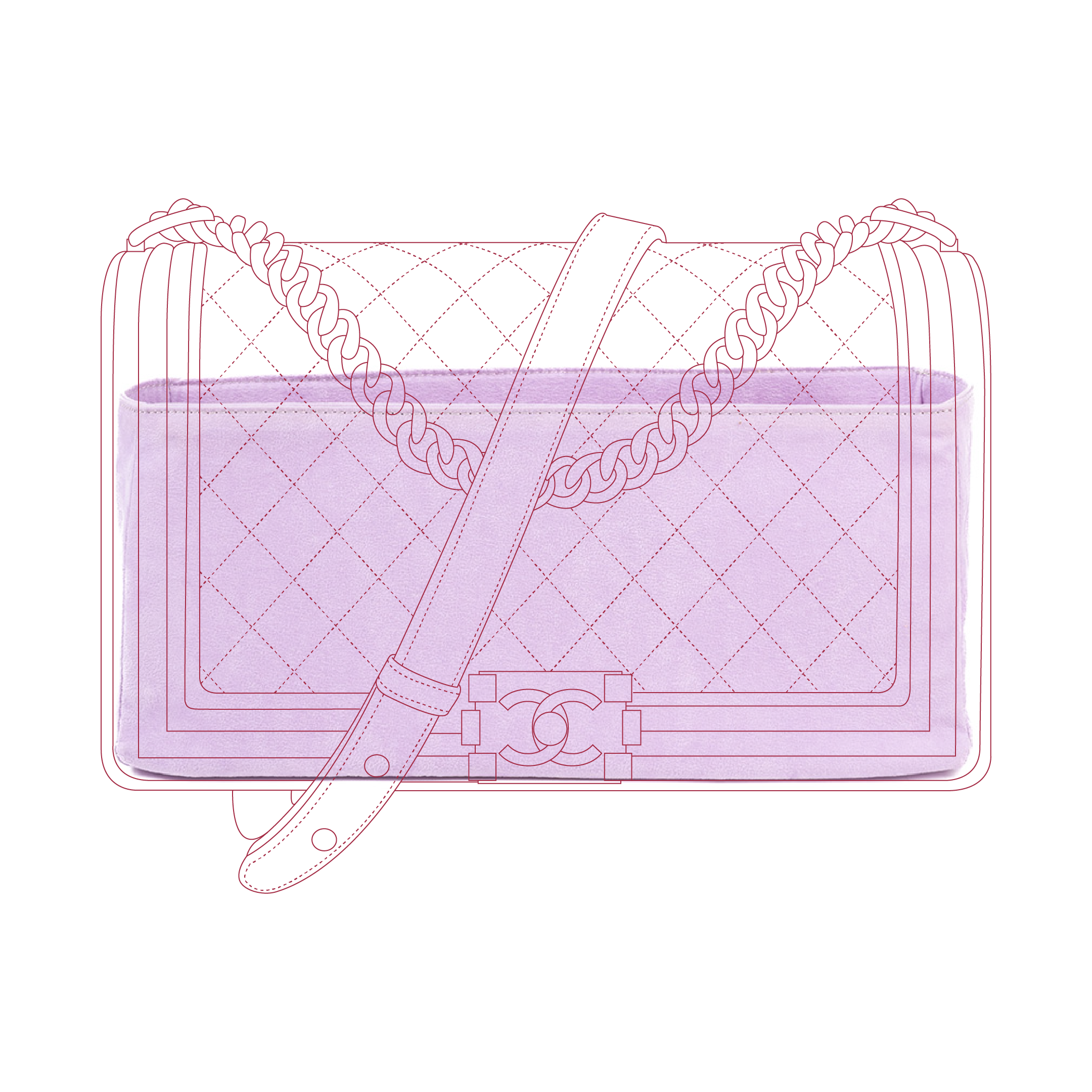 Organizer per Chanel Boy