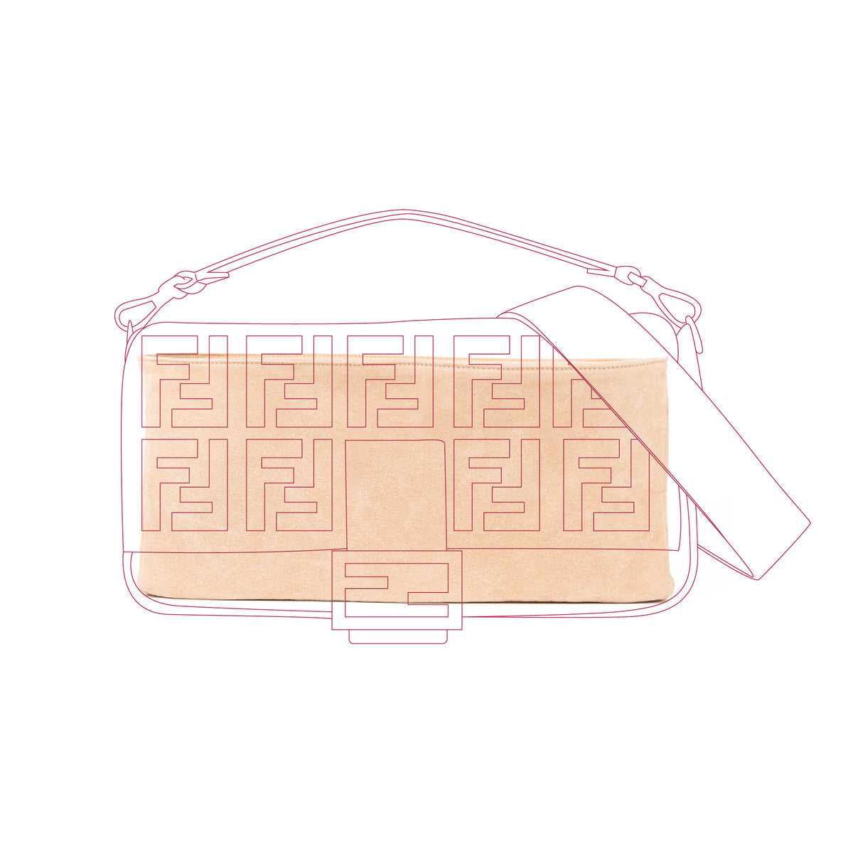 Organizer per Fendi Baguette