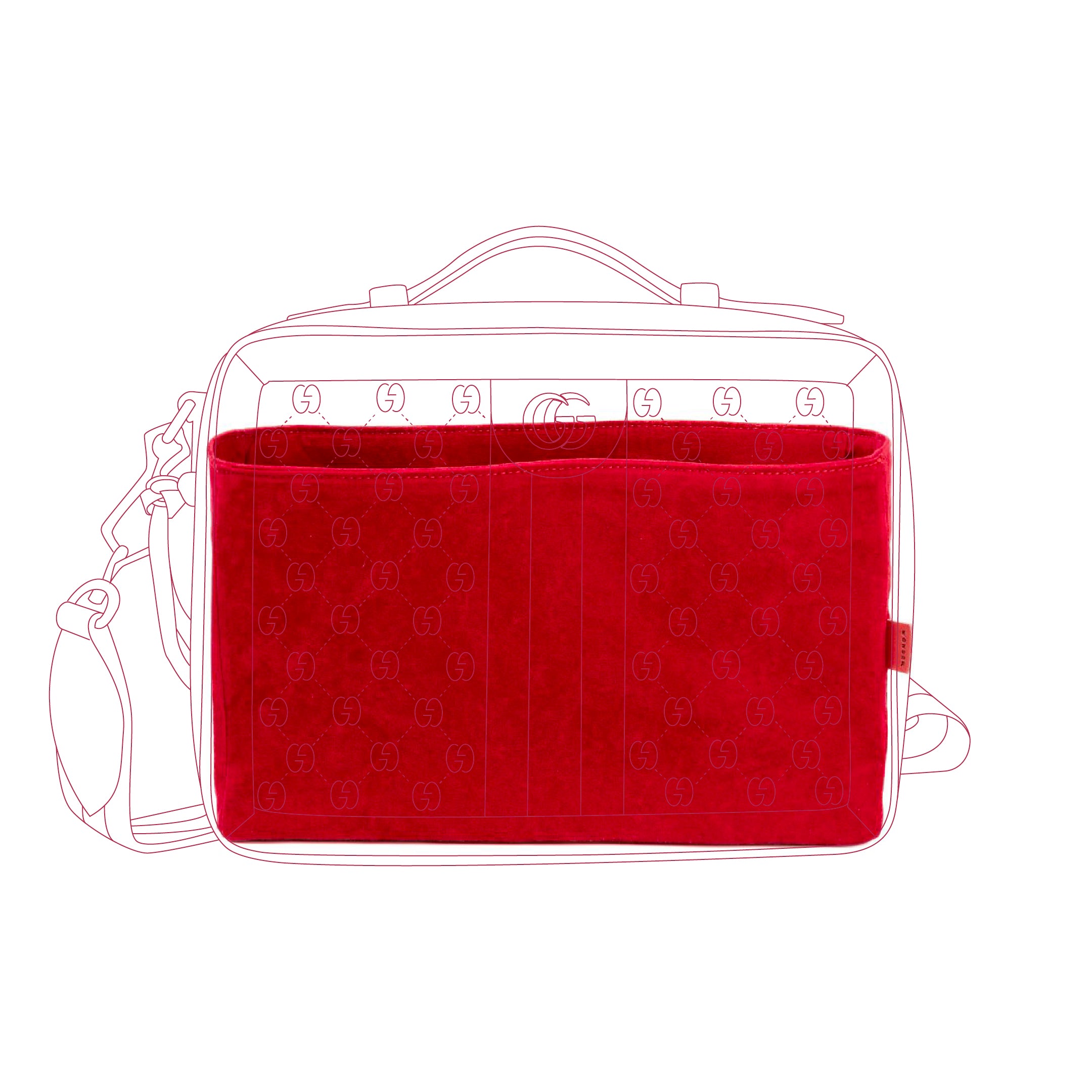 ORGANIZER PER OPHIDIA SHOULDER BAG