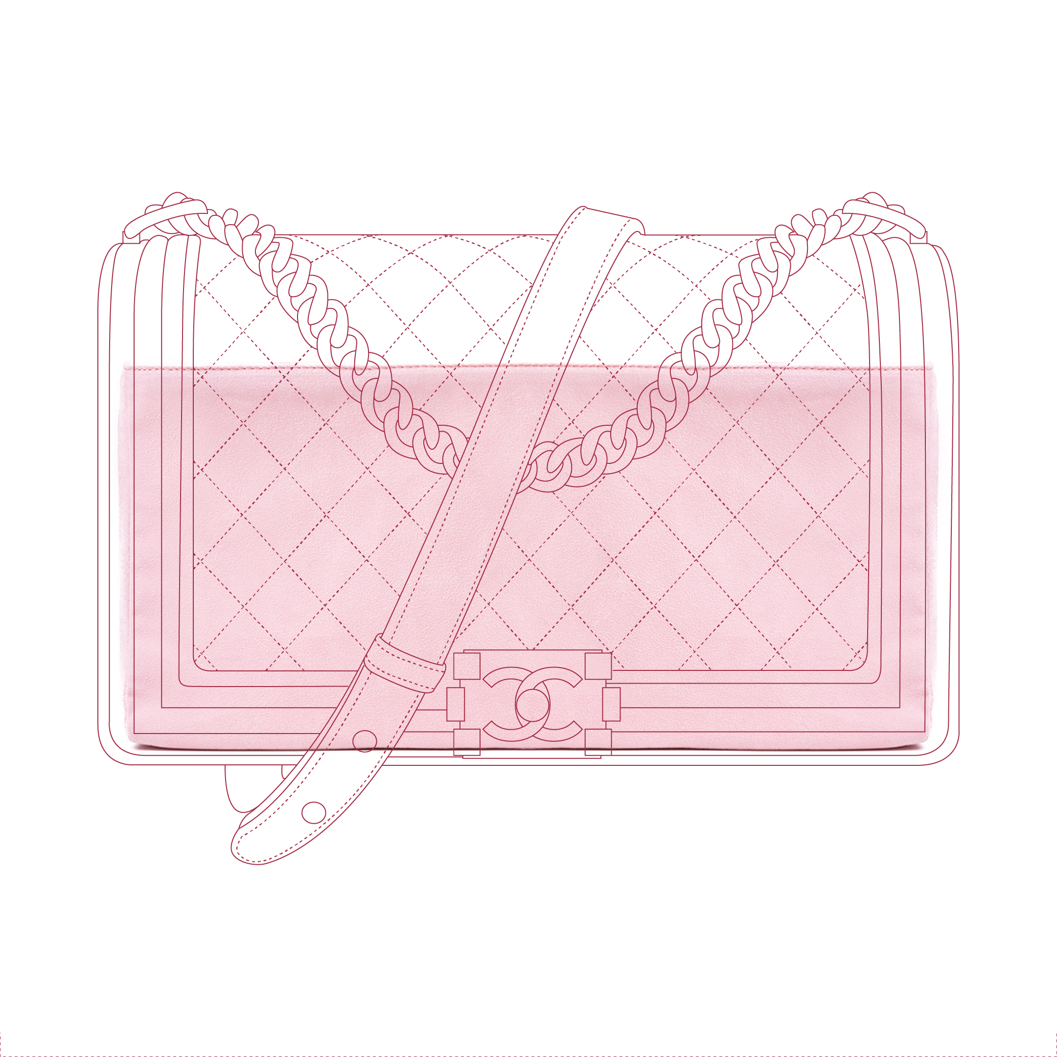 Organizer per Chanel Boy