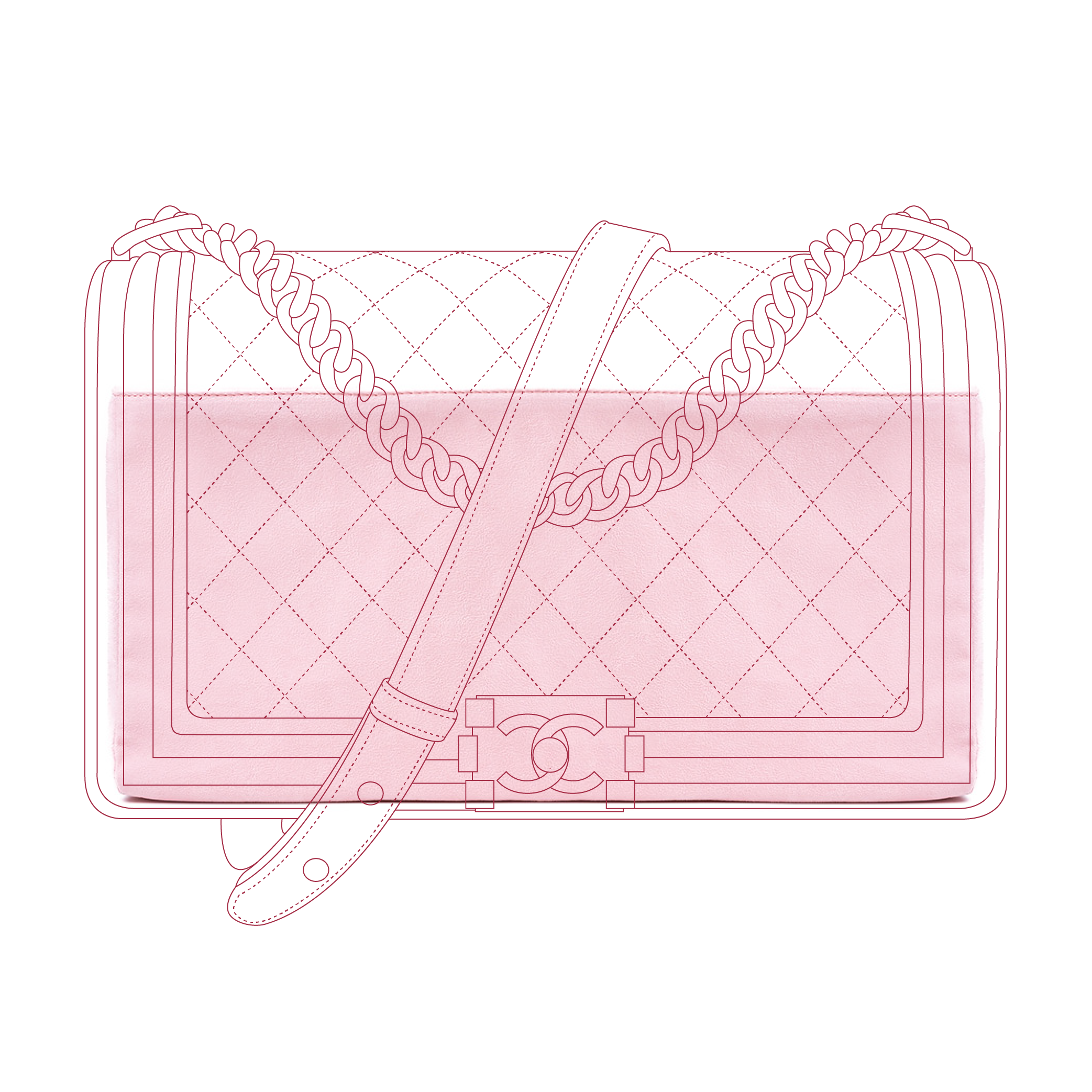 Organizer per Chanel Boy