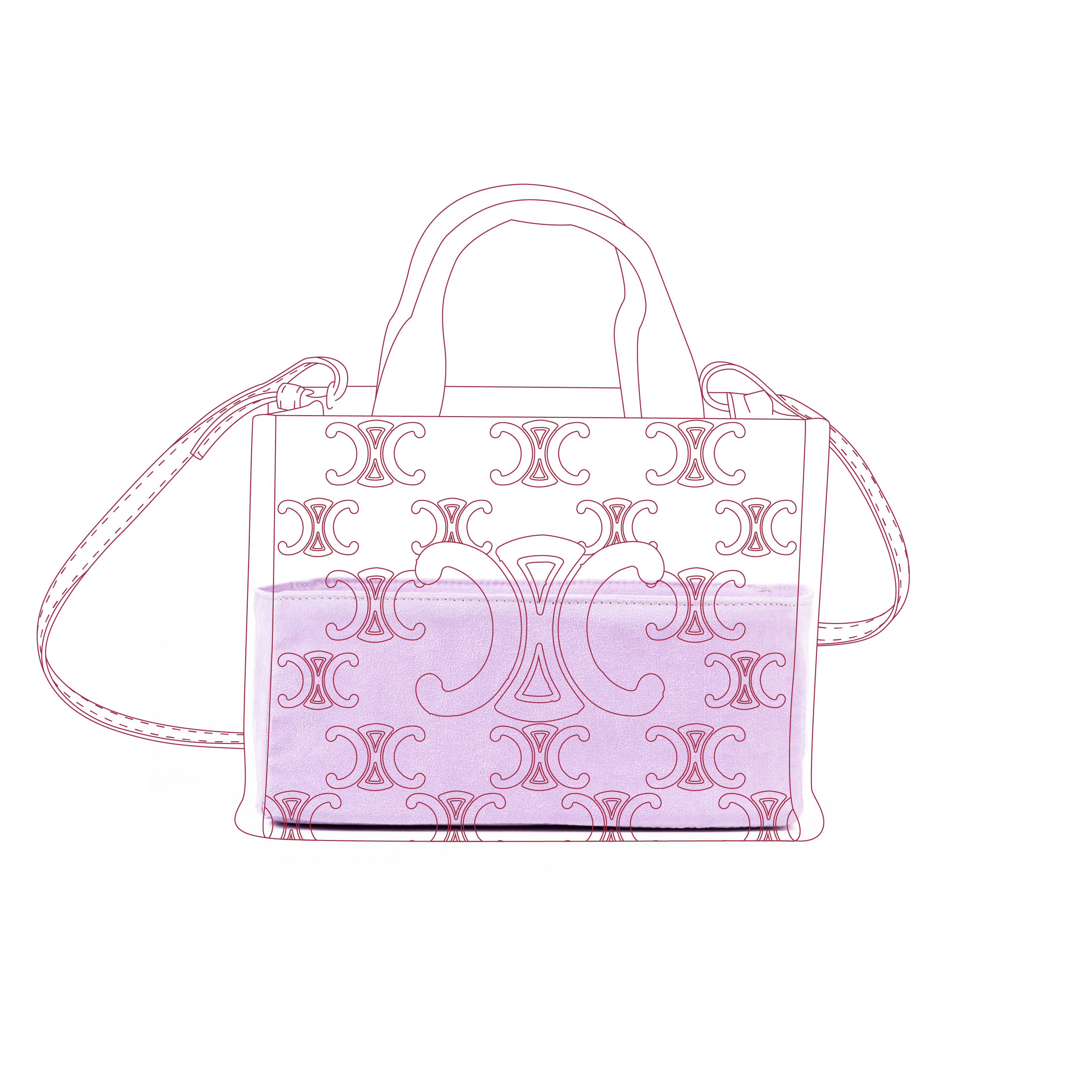 Organizer per Cabas Thais in Tessuto