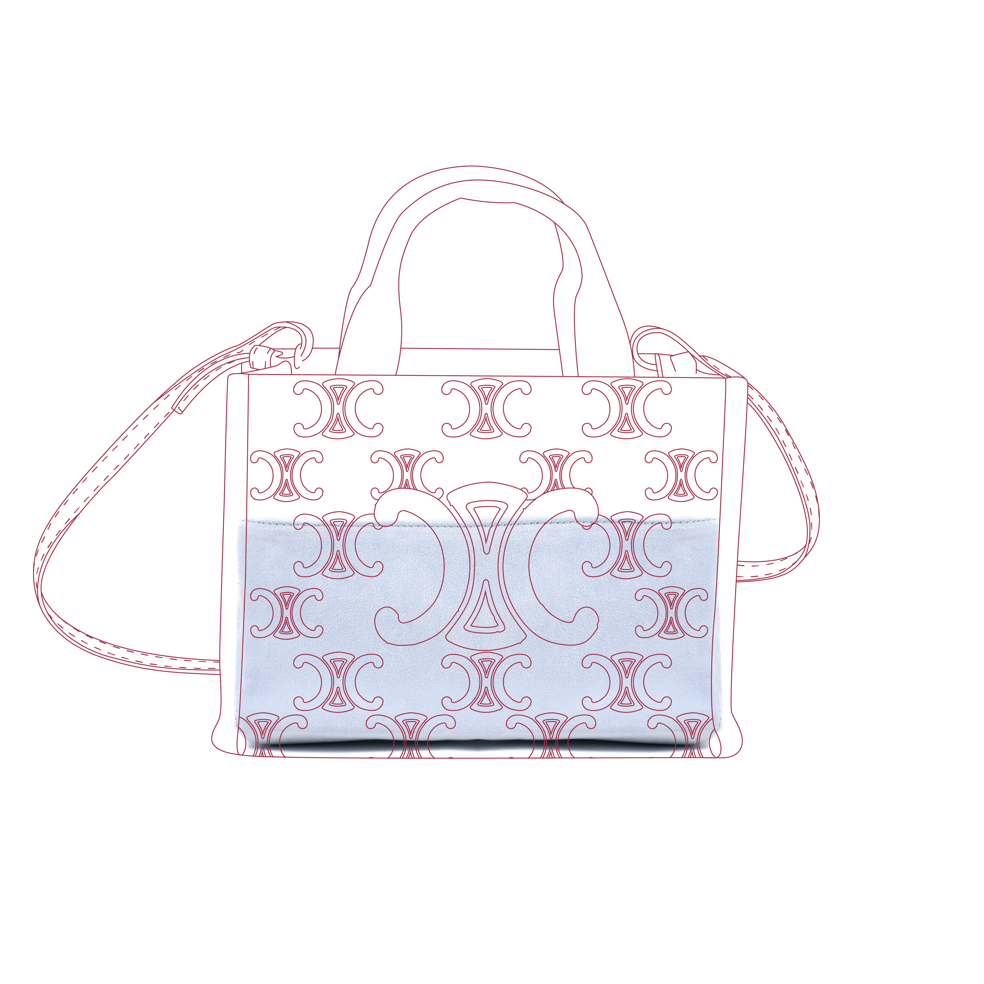 Organizer per Cabas Thais in Tessuto