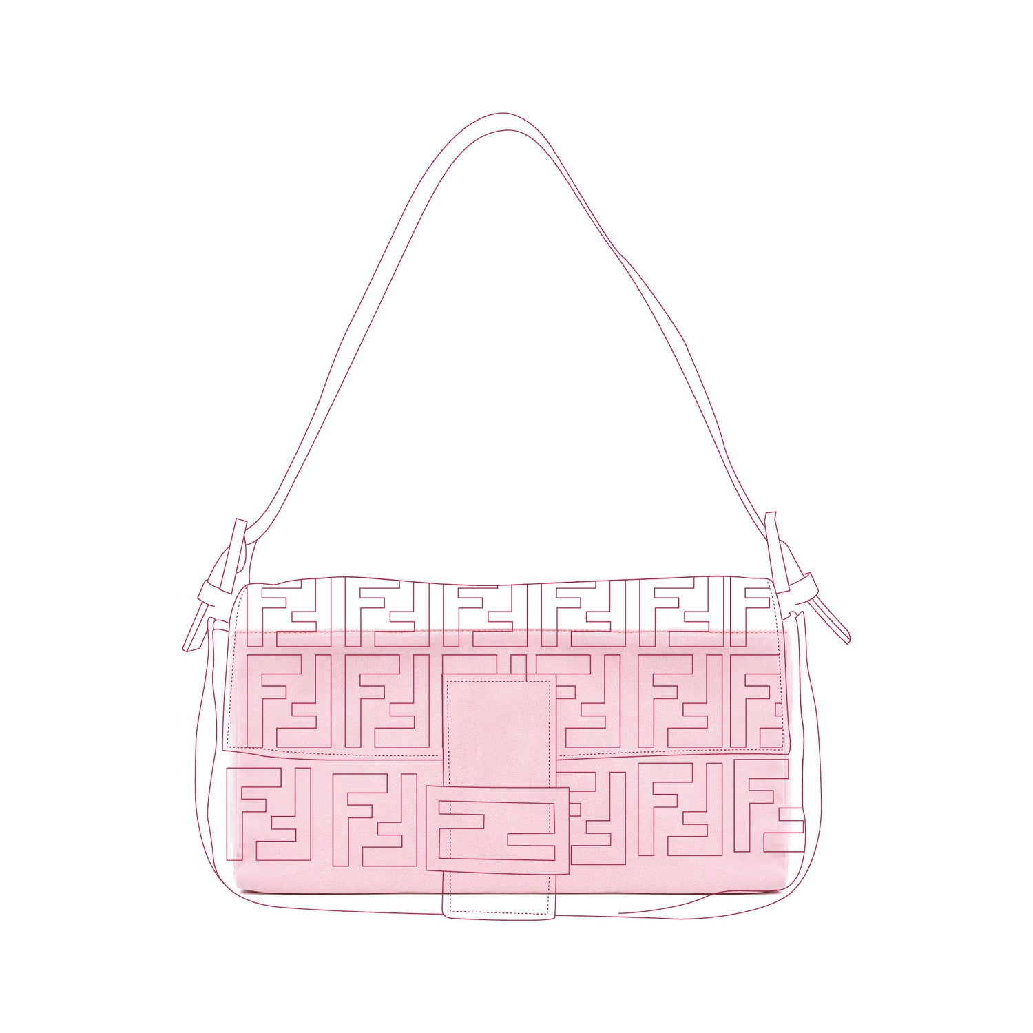 Organizer per Fendi Baguette