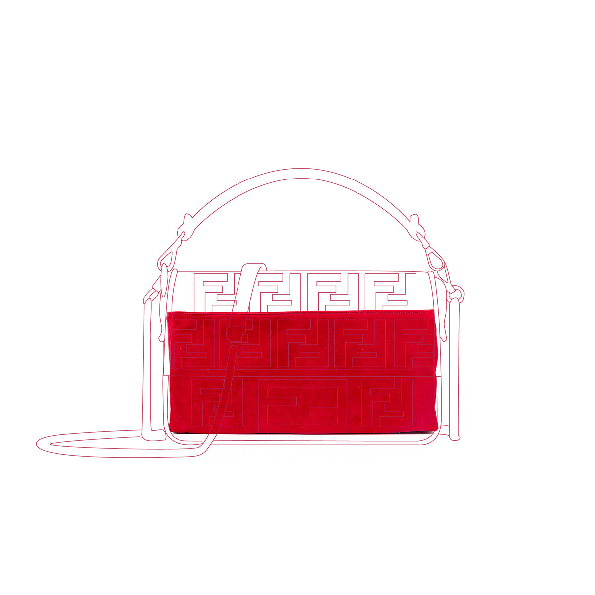 Organizer per Fendi Baguette