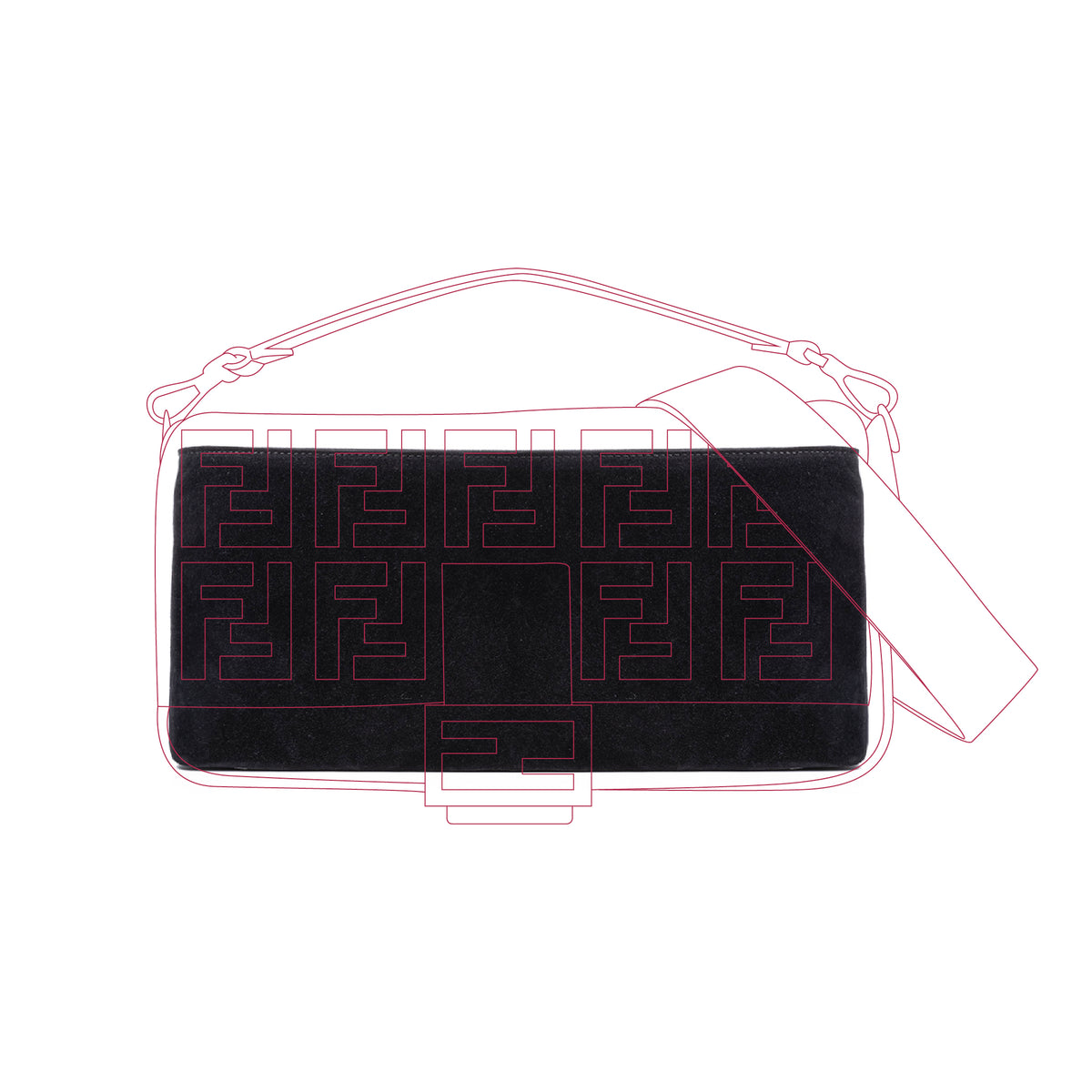 Organizer per Fendi Baguette
