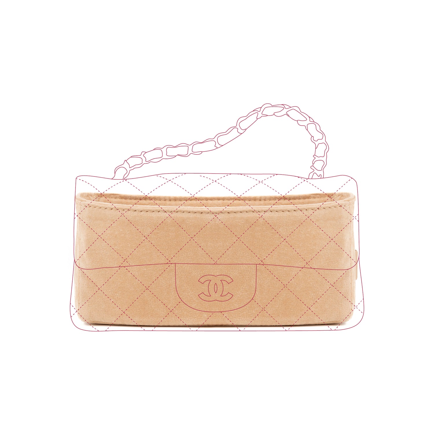 Organizer per Chanel Mini rectangular