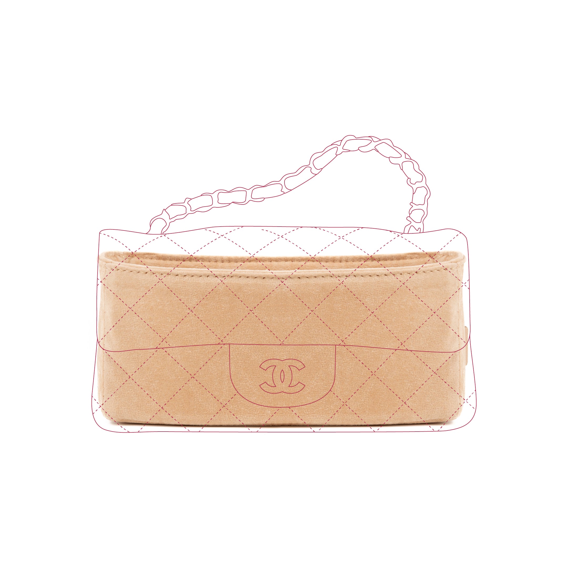 Organizer per Chanel Mini rectangular