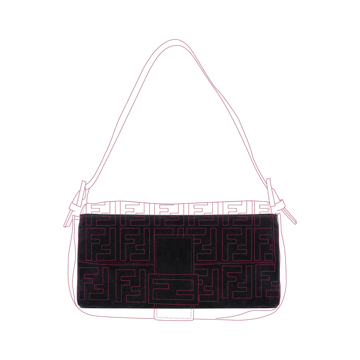 Organizer per Fendi Baguette