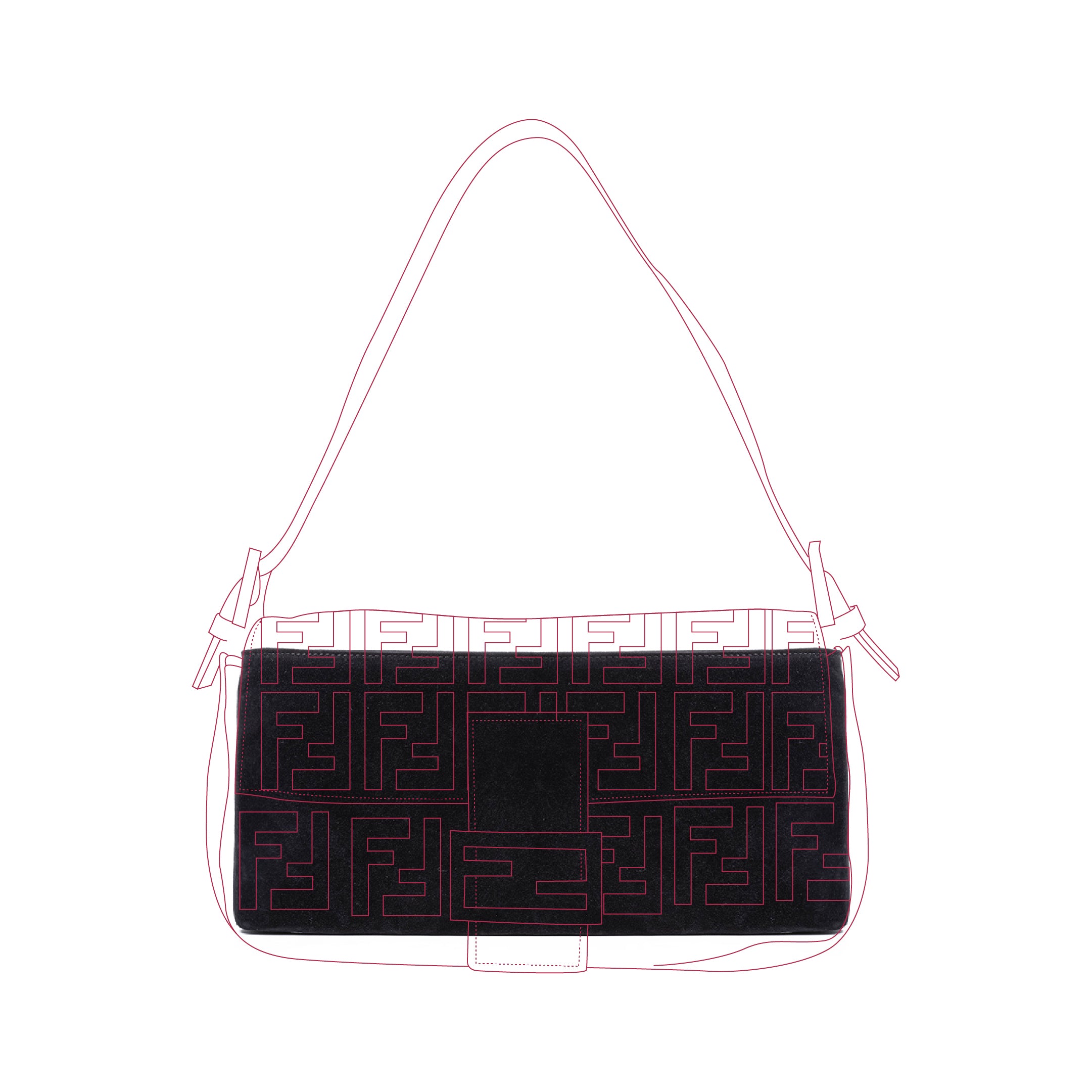 Organizer per Fendi Baguette