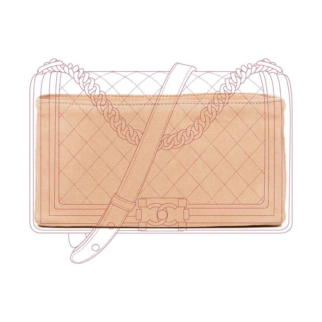 Organizer per Chanel Boy