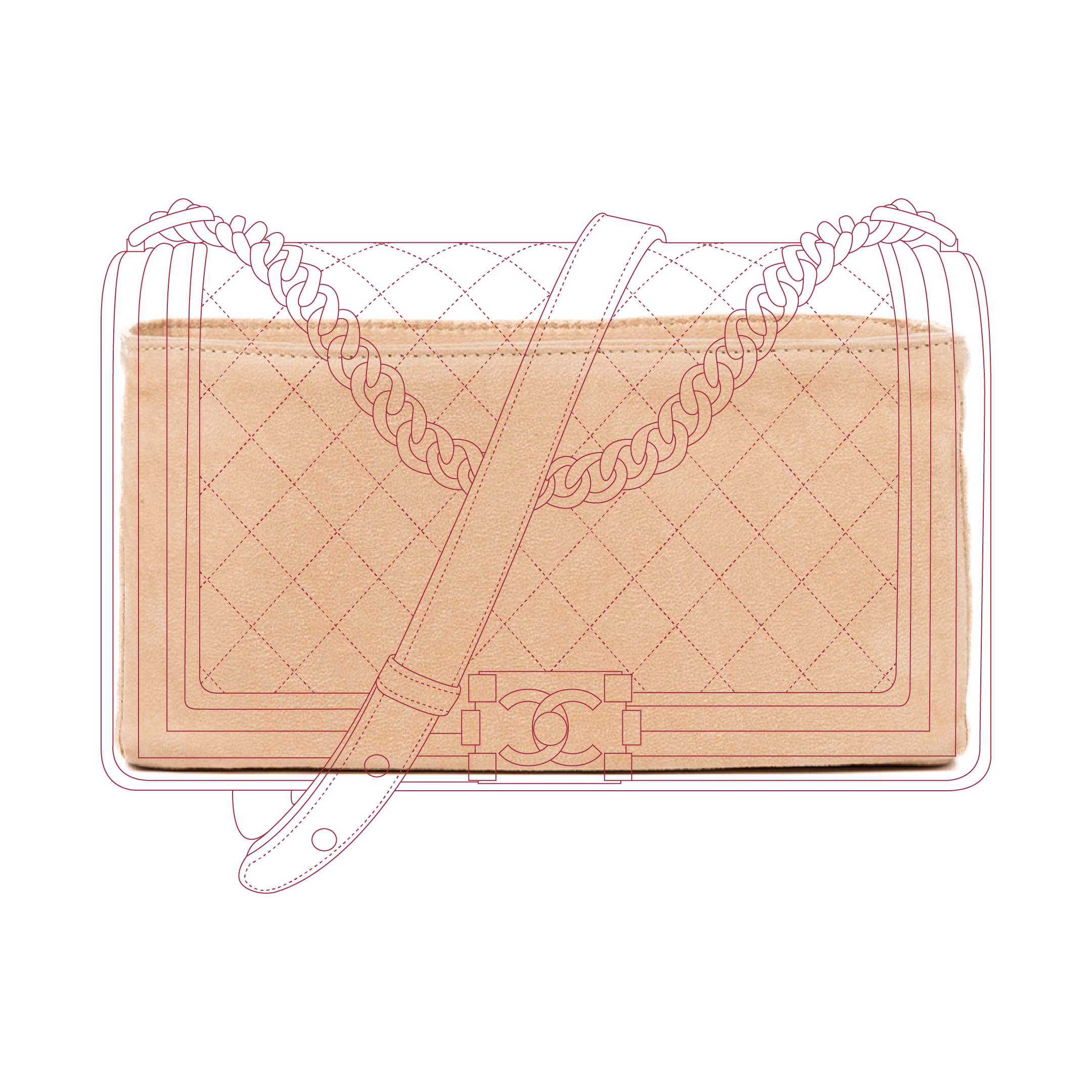 Organizer per Chanel Boy