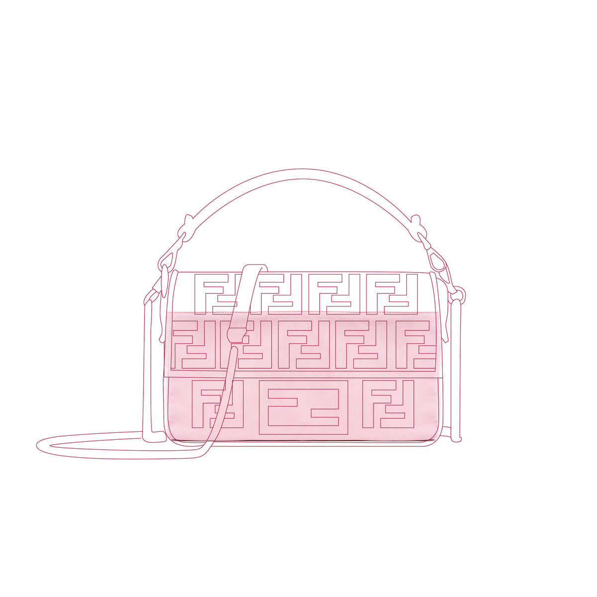 Organizer per Fendi Baguette