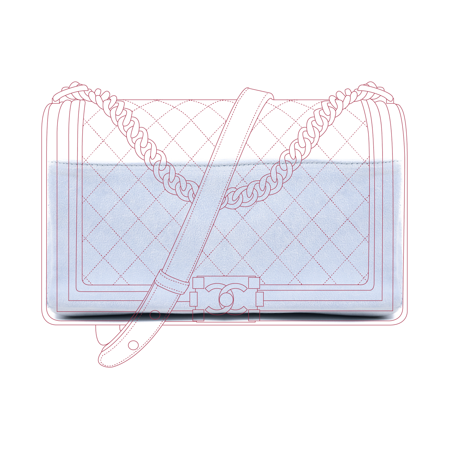 Organizer per Chanel Boy