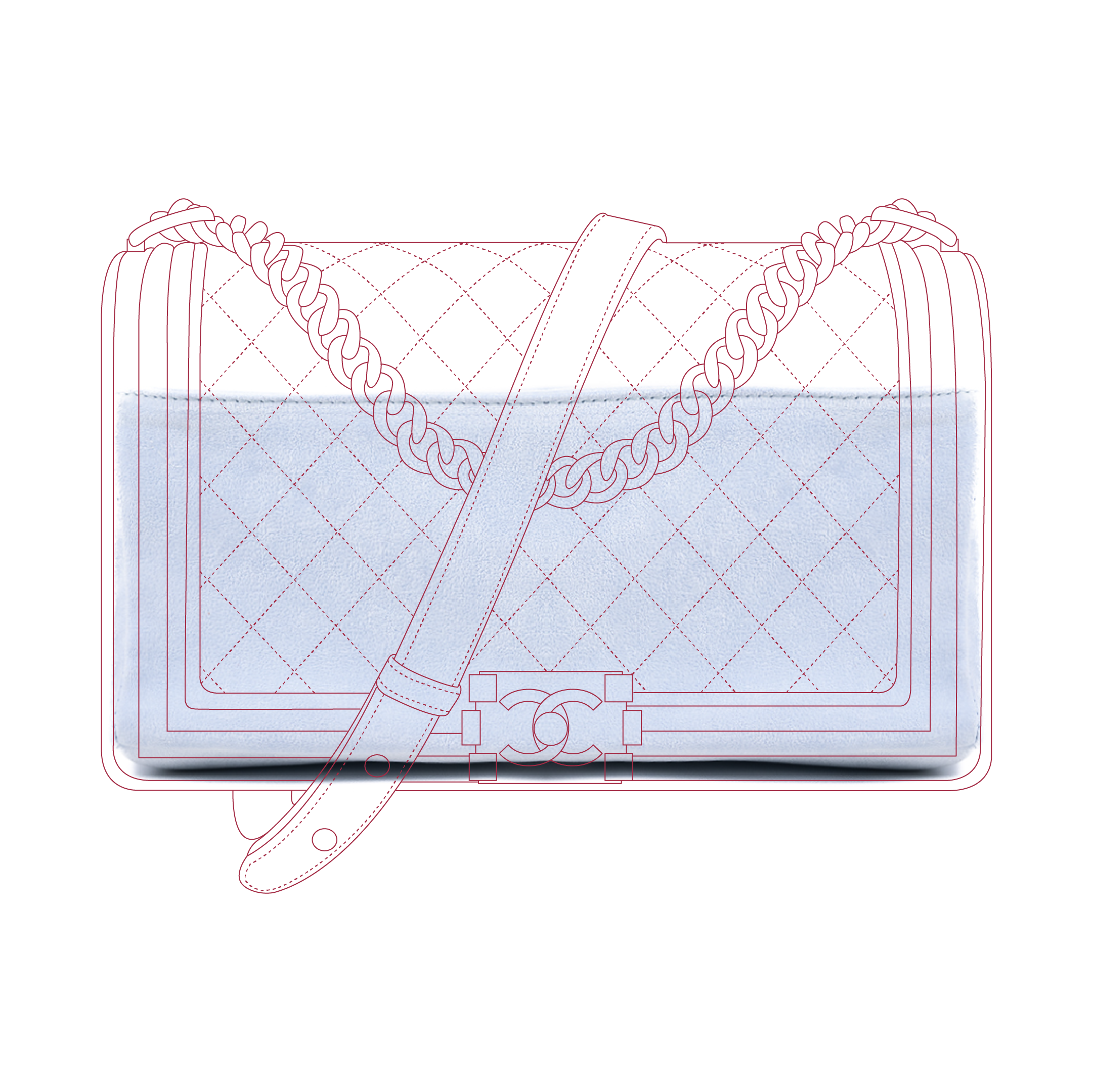 Organizer per Chanel Boy