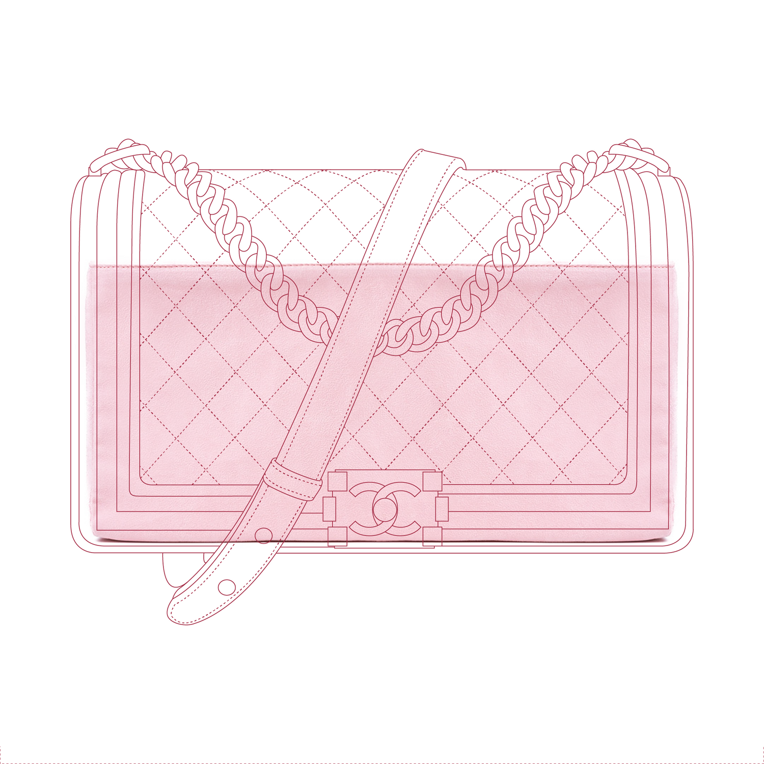 Organizer per Chanel Boy