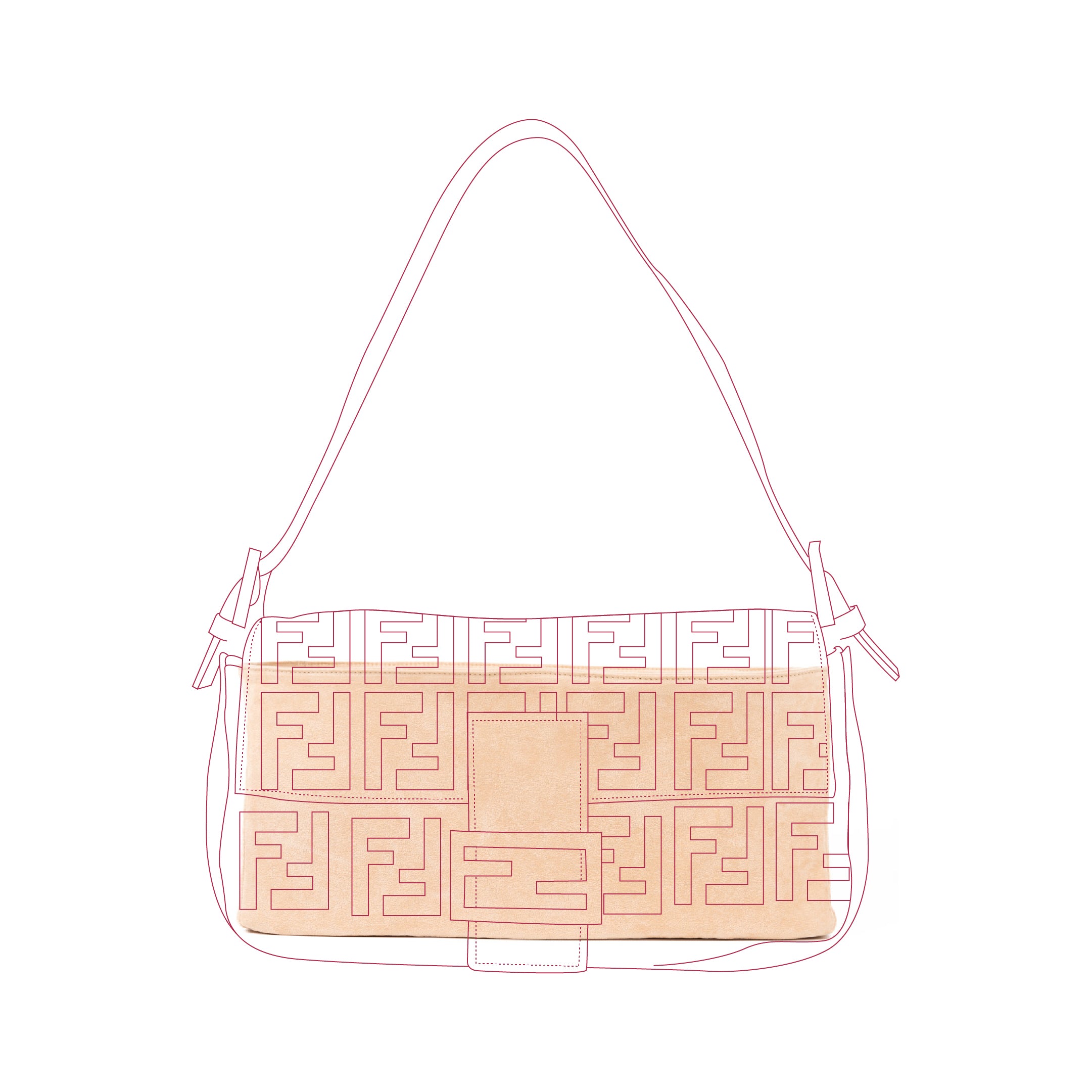 Organizer per Fendi Baguette