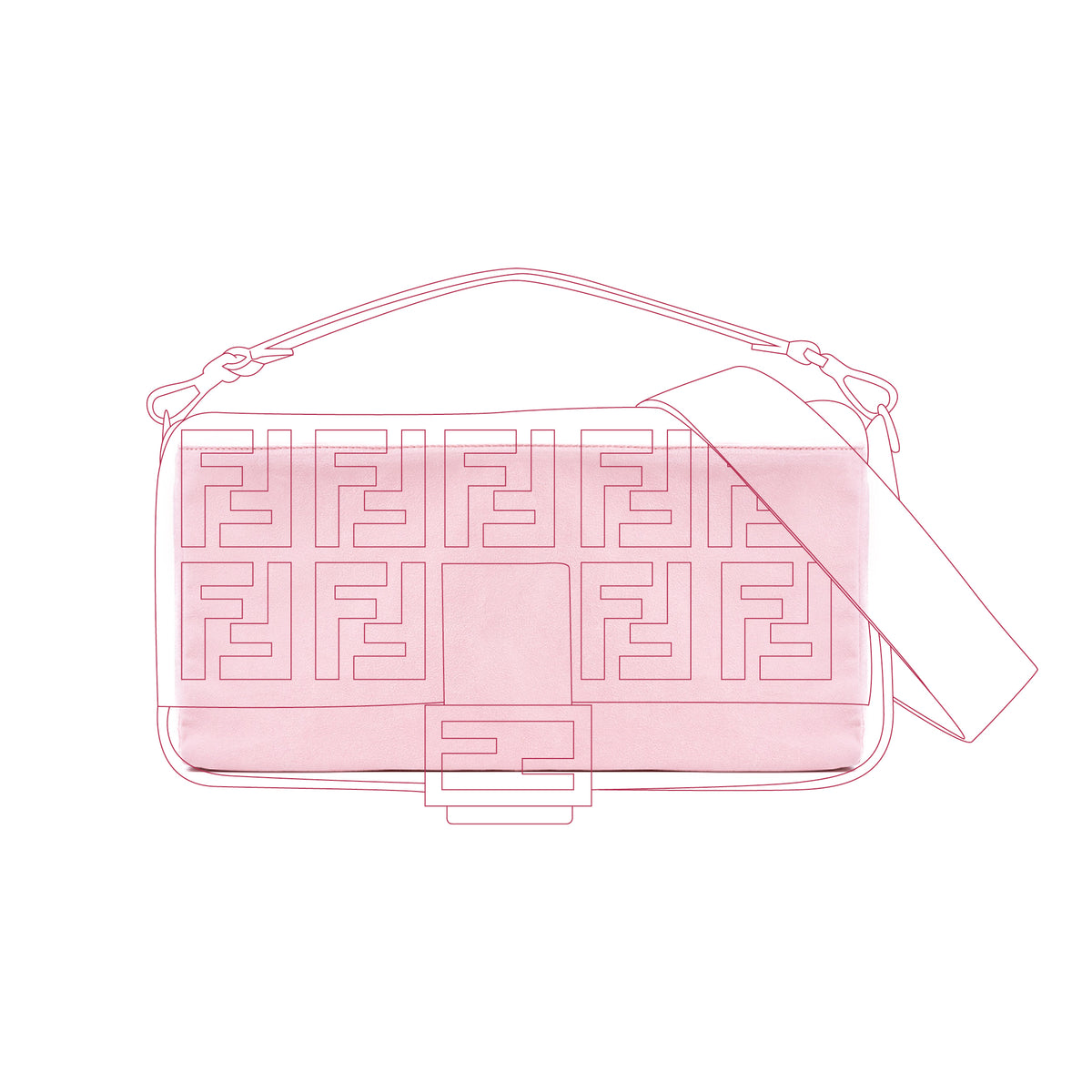 Organizer per Fendi Baguette