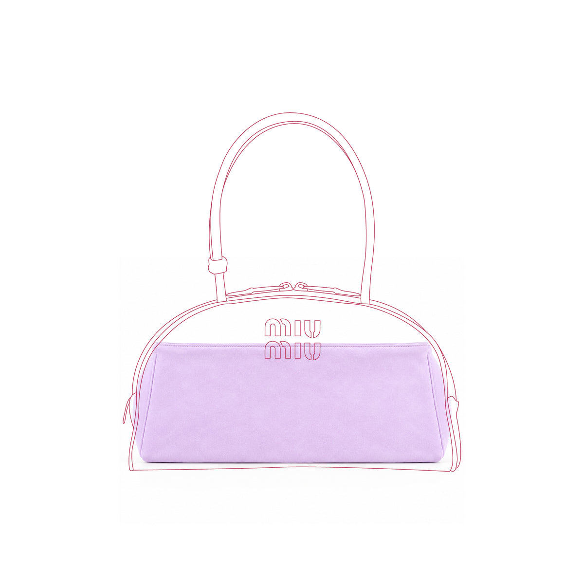 Organizer per Miu Miu Beau rotonda
