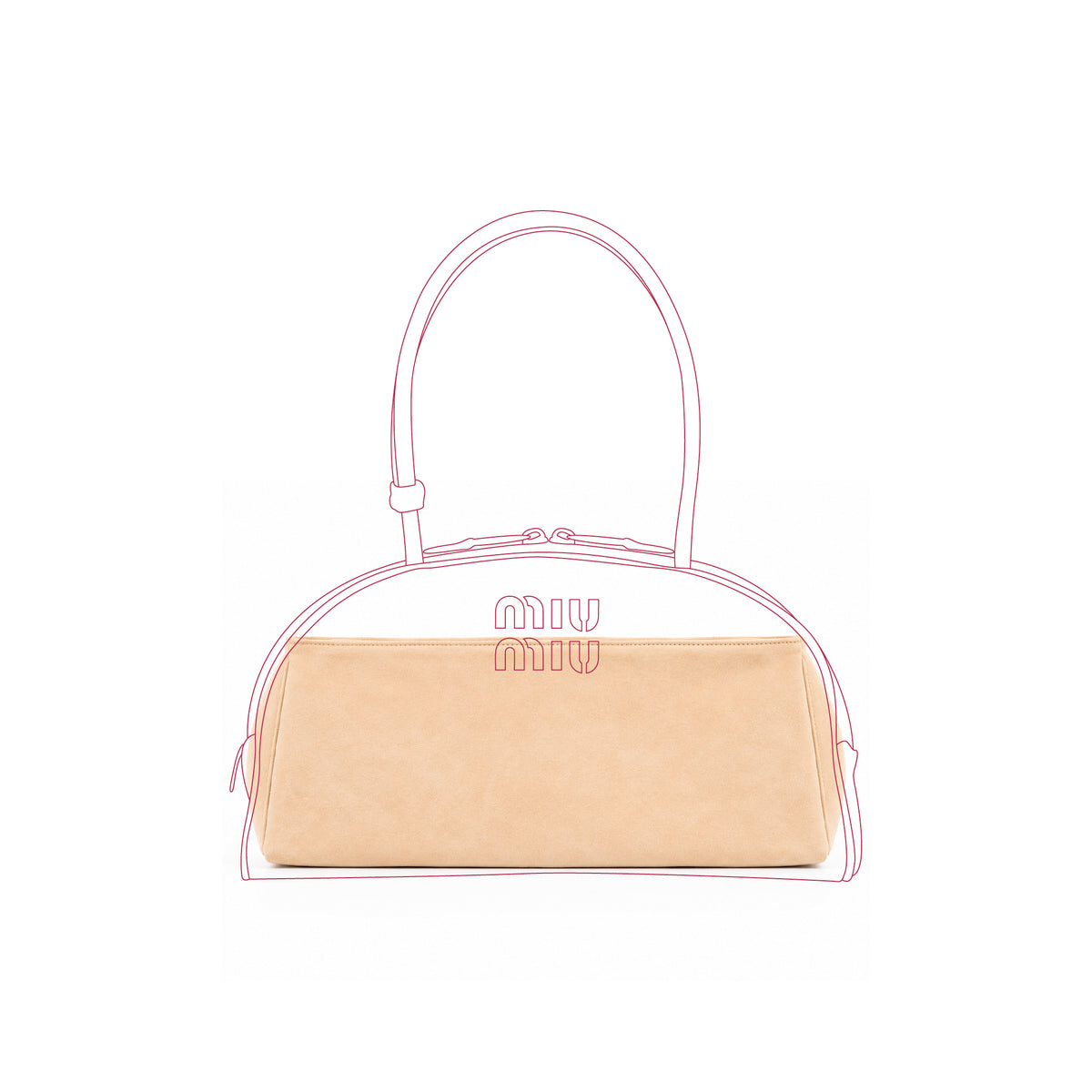 Organizer per Miu Miu Beau rotonda
